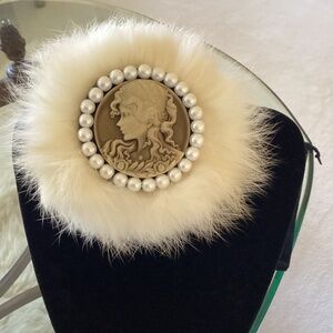 One of a Kind faux Cameo Pin
